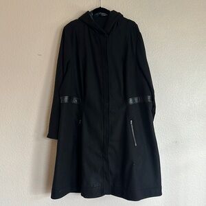 Her Universe Black Trench Coat Sleek Minimalist Design